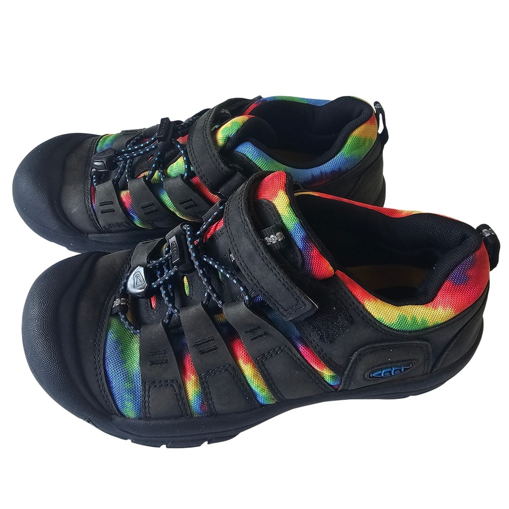 Keen Newport Sneaker‎ Shoe Water Hiking Youth 4 Rainbow Black Outdoor Sports